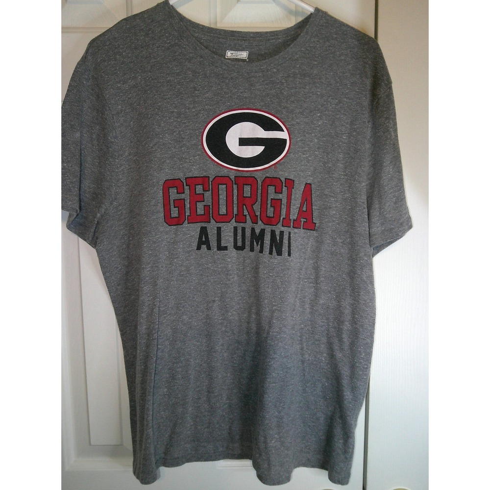 Vintage Tailgate Georgia Alumni T-Shirt Bulldogs XL Mens Gray Short‎ Sleeve